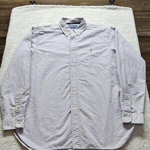 Polo Ralph Lauren Men's Light Purple Button Down Shirt